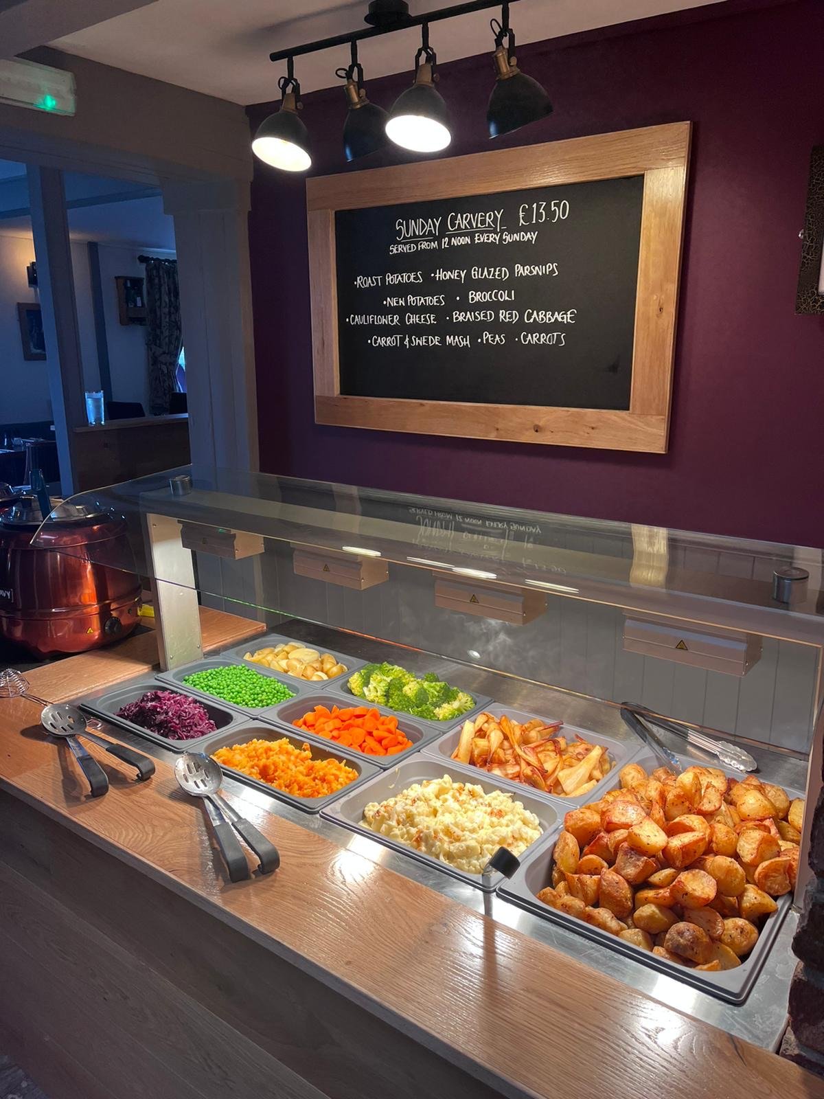 Lunch Time Carvery every day The Teddington Hands Quality Inns