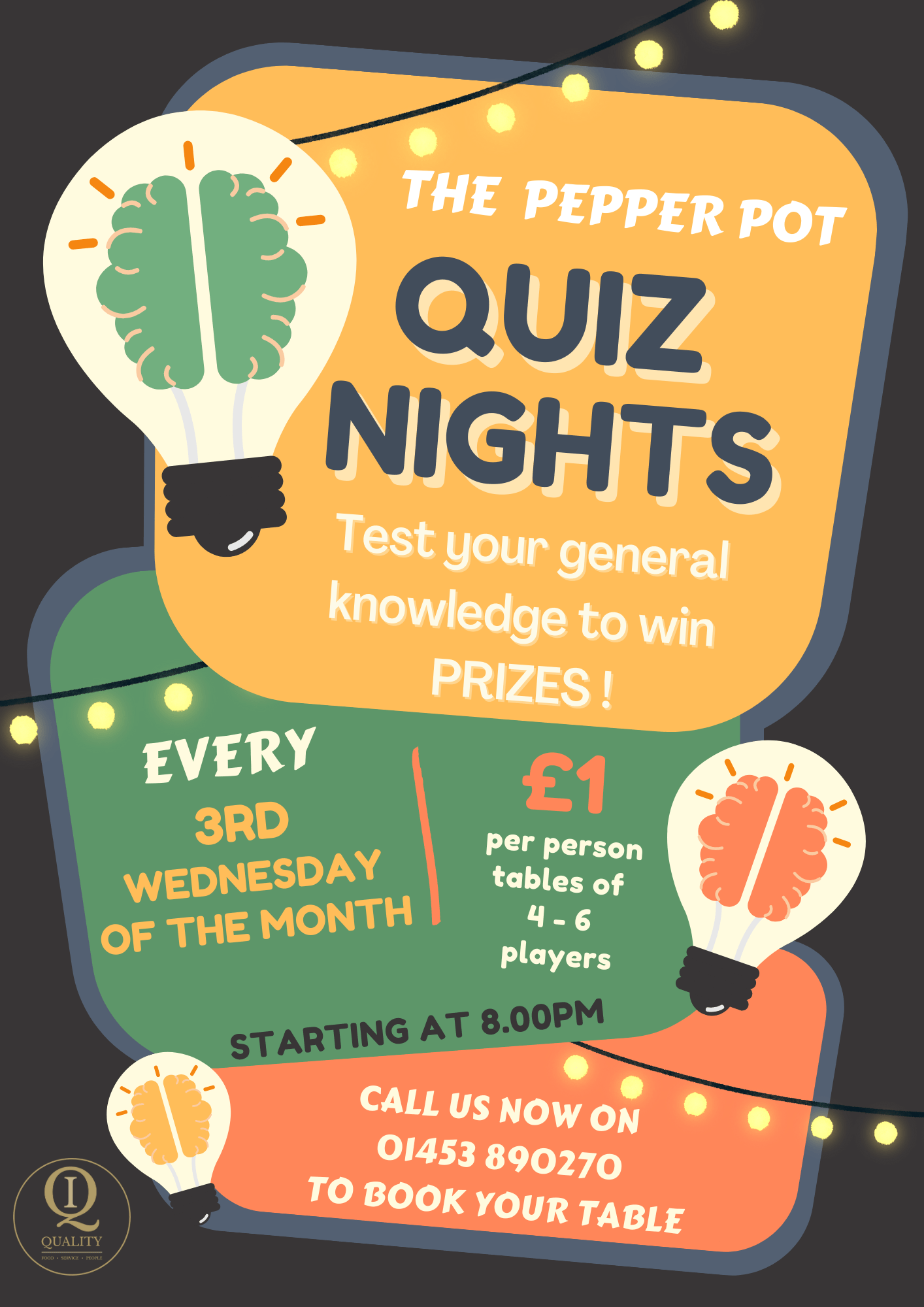 Quiz Night at The Pepper Pot Quality Inns