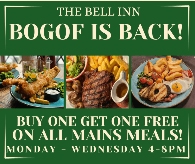 BOGOF is back at The Bell